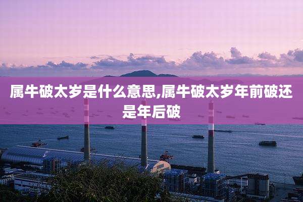 属牛破太岁是什么意思,属牛破太岁年前破还是年后破