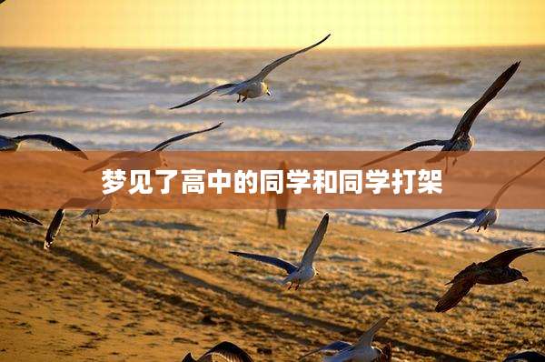 梦见了高中的同学和同学打架