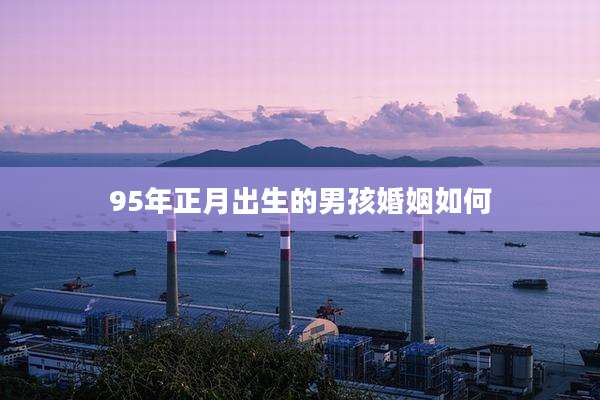 95年正月出生的男孩婚姻如何