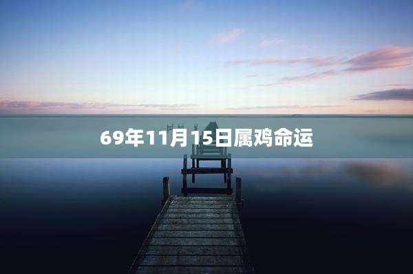 69年11月15日属鸡命运