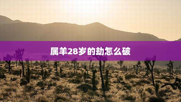属羊28岁的劫怎么破
