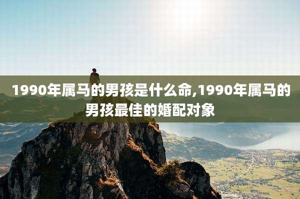 1990年属马的男孩是什么命,1990年属马的男孩最佳的婚配对象