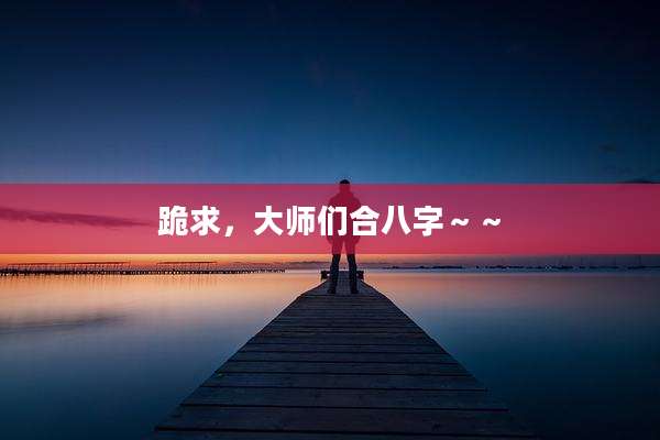 跪求,大师们合八字~~