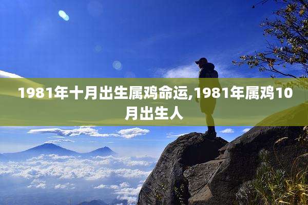 1981年十月出生属鸡命运,1981年属鸡10月出生人