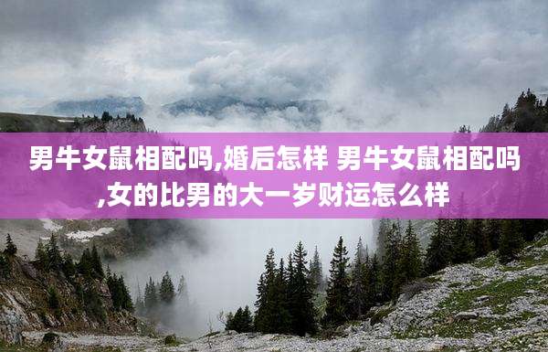 男牛女鼠相配吗,婚后怎样 男牛女鼠相配吗,女的比男的大一岁财运怎么样
