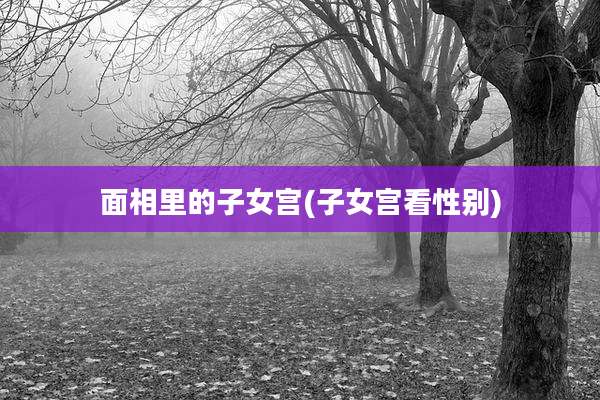 面相里的子女宫(子女宫看性别)