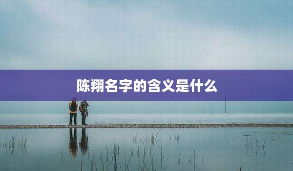 陈翔名字的含义是什么