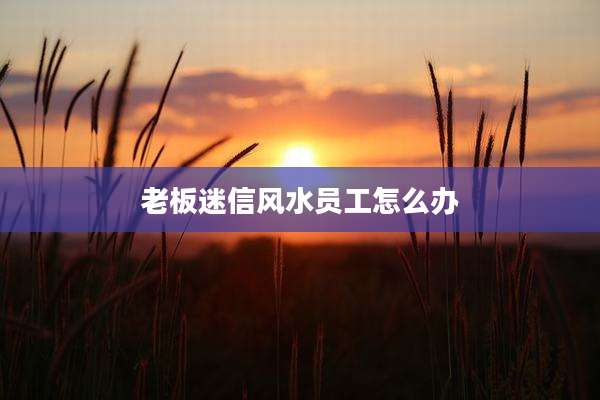 老板迷信风水员工怎么办
