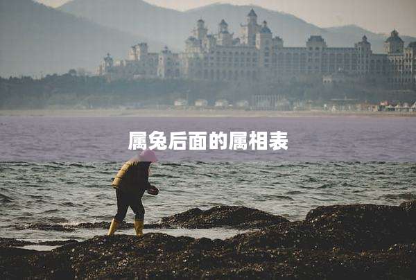 属兔后面的属相表