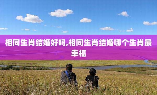 相同生肖结婚好吗,相同生肖结婚哪个生肖最幸福