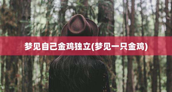 梦见自己金鸡独立(梦见一只金鸡)