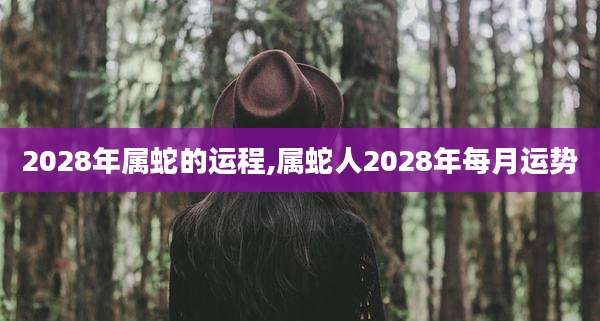 2028年属蛇的运程,属蛇人2028年每月运势