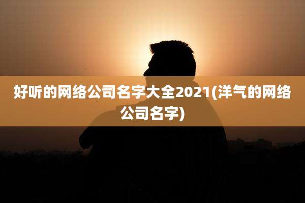好听的网络公司名字大全2021(洋气的网络公司名字)