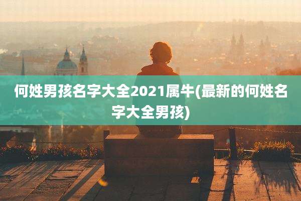 何姓男孩名字大全2021属牛(最新的何姓名字大全男孩)