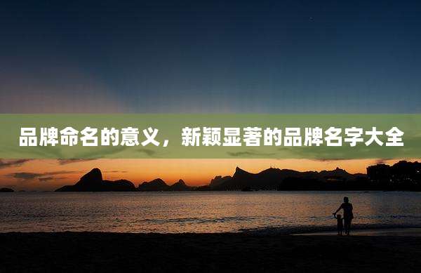 品牌命名的意义,新颖显著的品牌名字大全