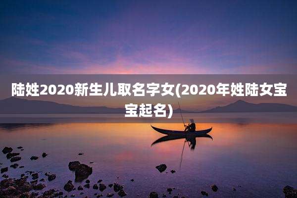 陆姓2020新生儿取名字女(2020年姓陆女宝宝起名)