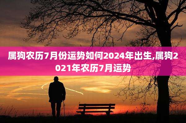 属狗农历7月份运势如何2024年出生,属狗2021年农历7月运势