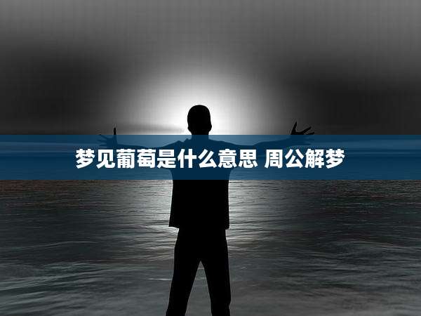 梦见葡萄是什么意思 周公解梦