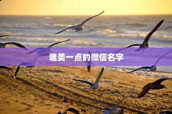 唯美一点的微信名字