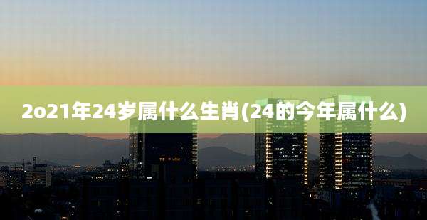 2o21年24岁属什么生肖(24的今年属什么)