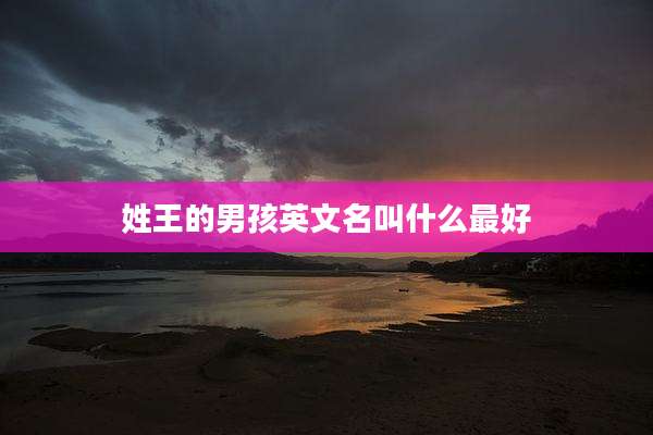 姓王的男孩英文名叫什么最好