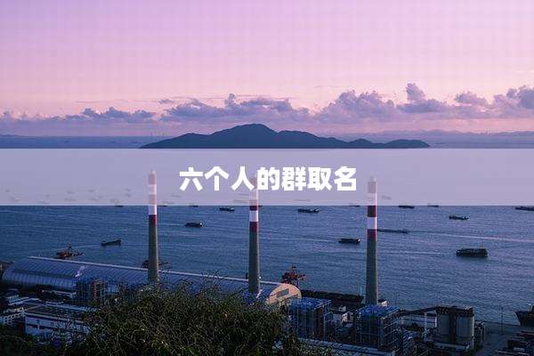 六个人的群取名