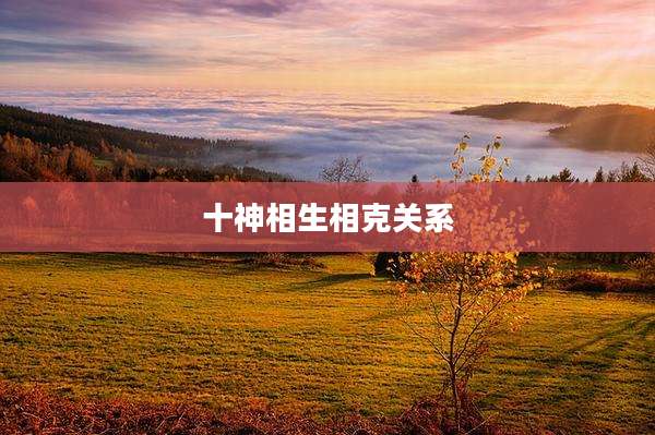十神相生相克关系