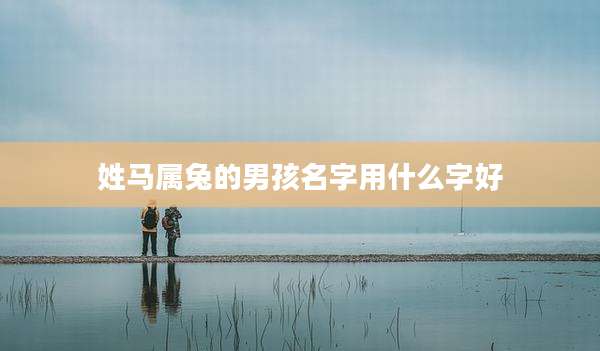姓马属兔的男孩名字用什么字好