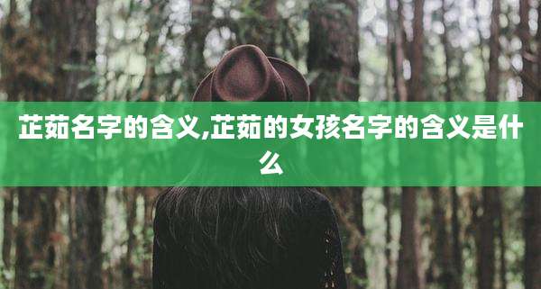 芷茹名字的含义,芷茹的女孩名字的含义是什么