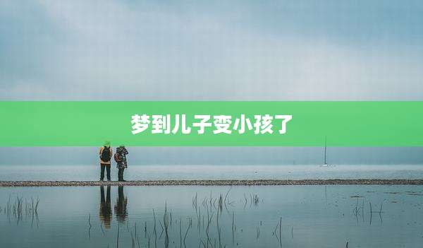 梦到儿子变小孩了