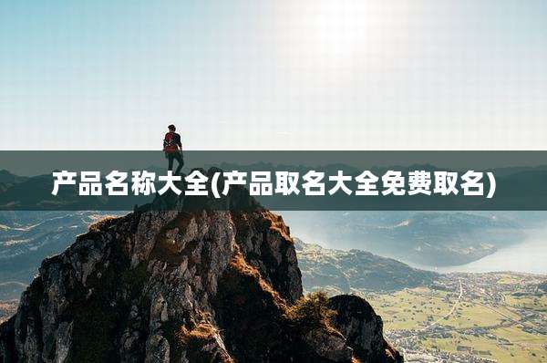产品名称大全(产品取名大全免费取名)