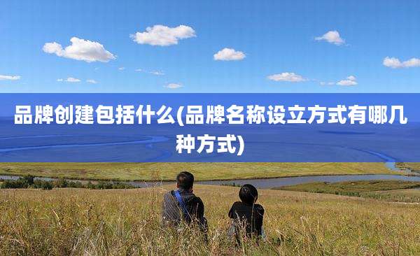 品牌创建包括什么(品牌名称设立方式有哪几种方式)