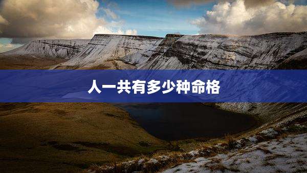 人一共有多少种命格