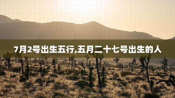 7月2号出生五行,五月二十七号出生的人
