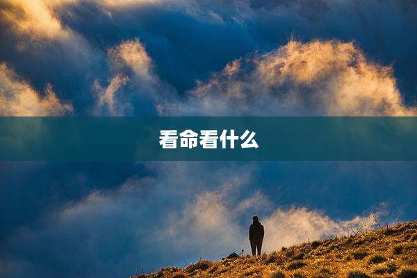 看命看什么