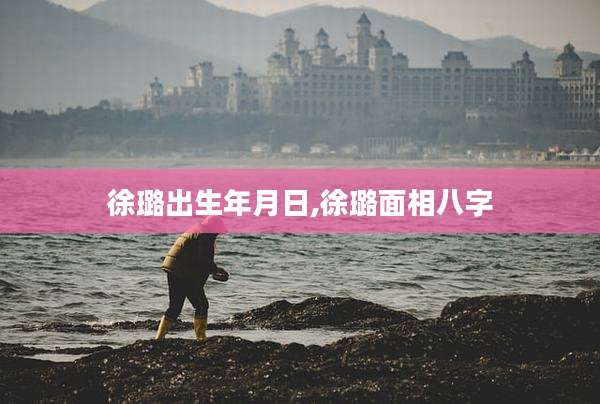 徐璐出生年月日,徐璐面相八字