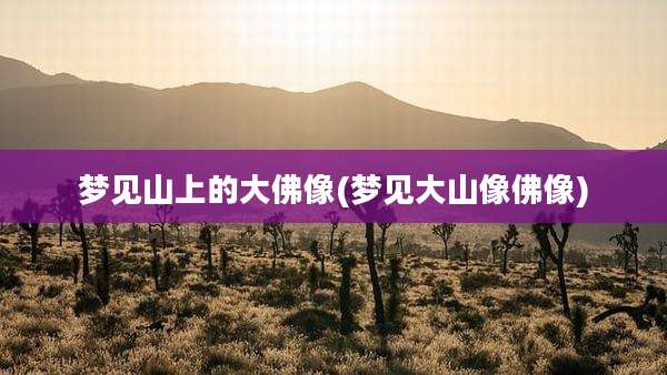 梦见山上的大佛像(梦见大山像佛像)