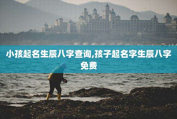 小孩起名生辰八字查询,孩子起名字生辰八字免费