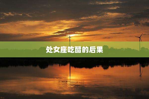 处女座吃醋的后果