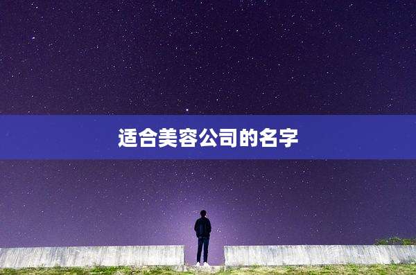 适合美容公司的名字