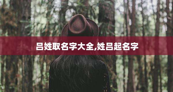 吕姓取名字大全,姓吕起名字