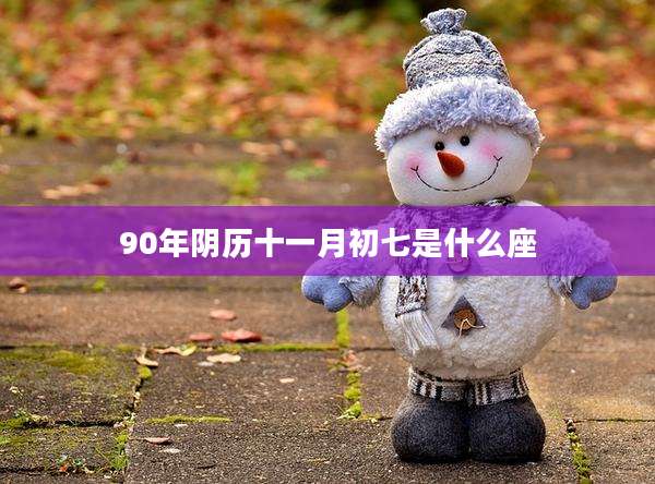 90年阴历十一月初七是什么座