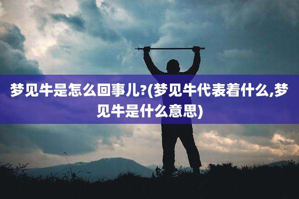 梦见牛是怎么回事儿?(梦见牛代表着什么,梦见牛是什么意思)