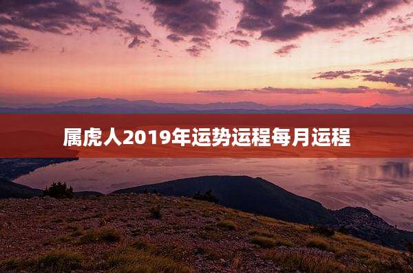 属虎人2019年运势运程每月运程