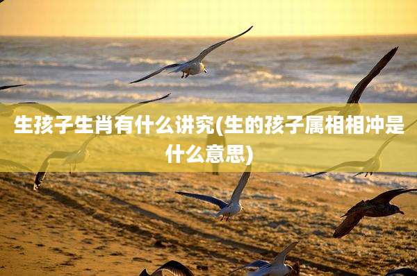 生孩子生肖有什么讲究(生的孩子属相相冲是什么意思)