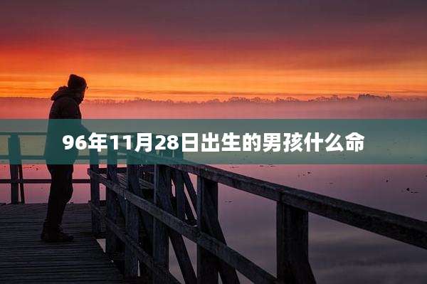 96年11月28日出生的男孩什么命
