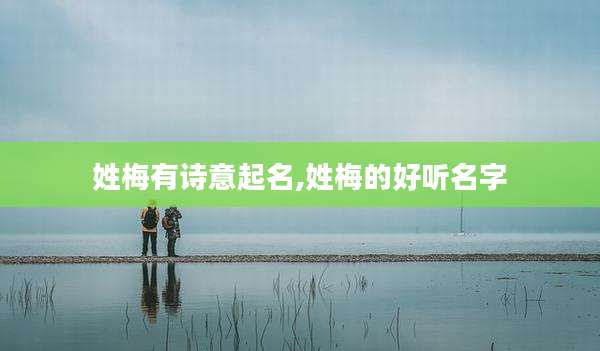 姓梅有诗意起名,姓梅的好听名字