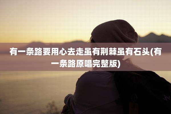 有一条路要用心去走虽有荆棘虽有石头(有一条路原唱完整版)