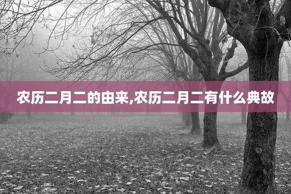 农历二月二的由来,农历二月二有什么典故