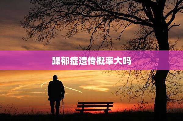 躁郁症遗传概率大吗